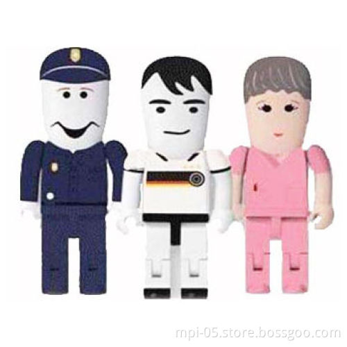 Hot selling OEM custom robot USB flash drive